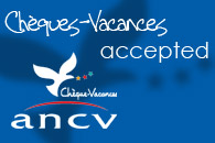 Ch&egrave;ques-Vacances accepted